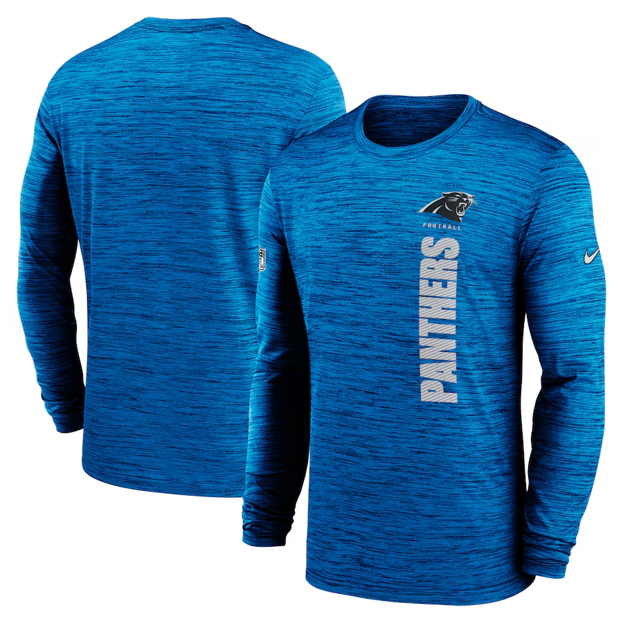 Men Carolina Panthers blue 2024 Nike NFL long sleeve t shirts